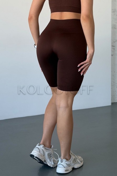 Бесшовные велосипедки с широким поясом оптом KOLGOTOFF TRACKS High Waisted