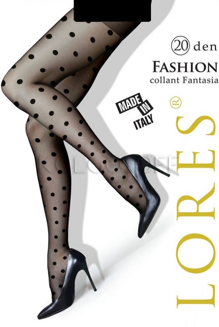 Колготки с узором в горох оптом LORES Fashion 20