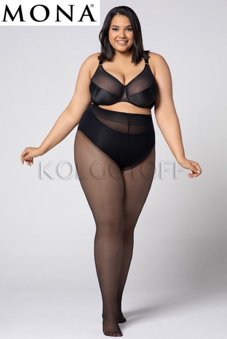 Колготки женские большого размера MONA Hip-Notic Bikini 20