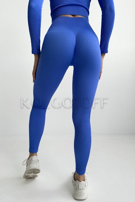 Леггинсы бесшовные в рубчик оптом KOLGOTOFF Leggings RIBBED PUSH-UP