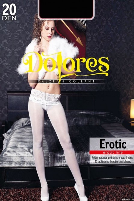Колготки с силиконовым поясом оптом DOLORES Erotic 20 
