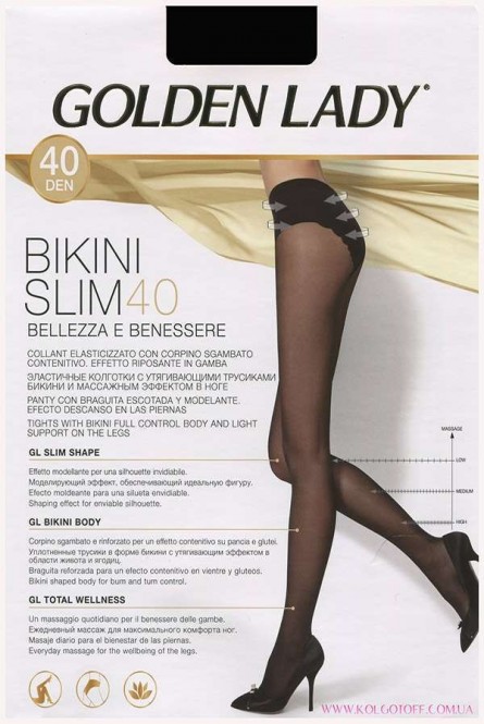 Колготки с моделирующими трусиками GOLDEN LADY Bikini Slim 40