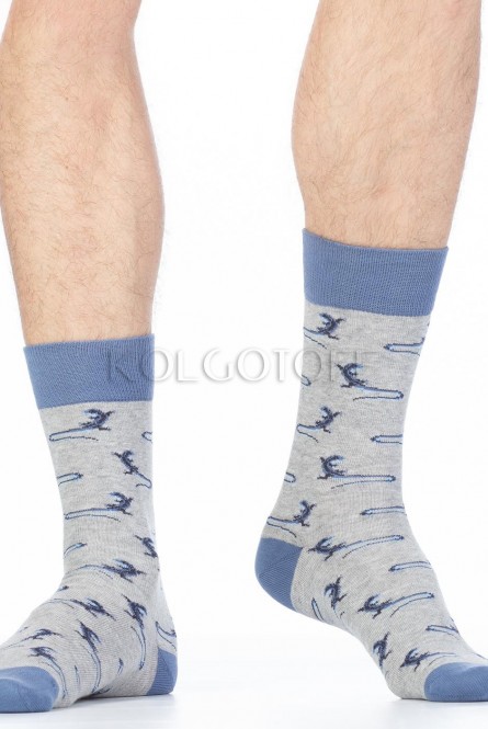 Мужские носки с узором оптом GIULIA MSL-020