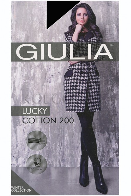 Колготки с хлопком оптом GIULIA Lucky Cotton 200