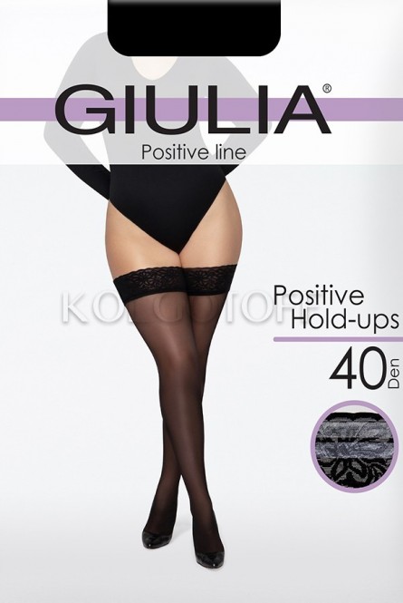 Чулки женские большого размера оптом GIULIA Positive Hold-Ups 40