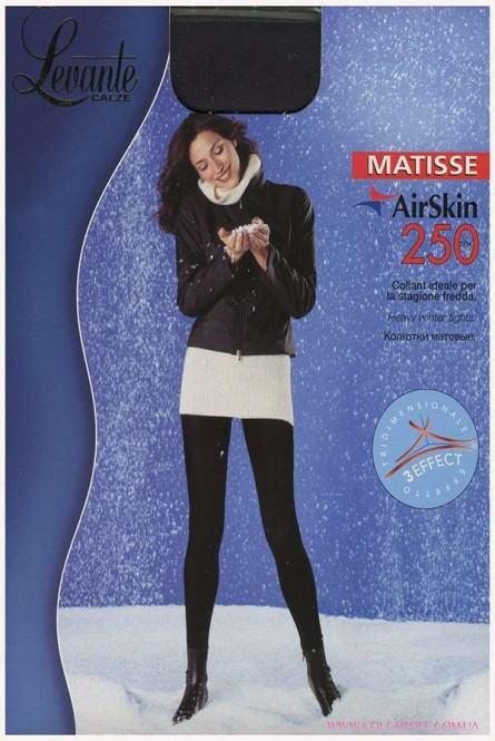 Колготки тёплые оптом LEVANTE Matisse AirSkin 250 XL