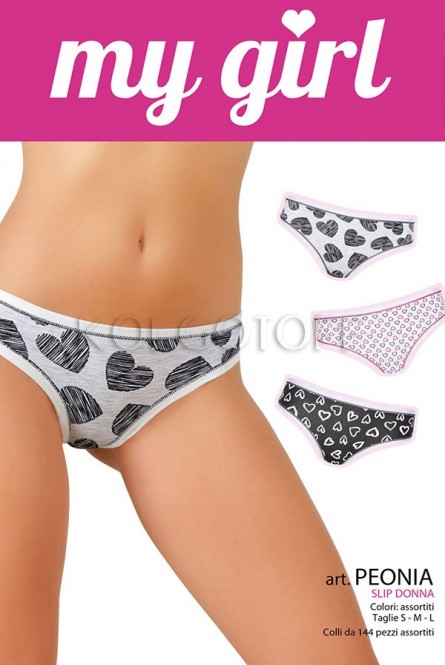 Хлопковые трусики-слип оптом JADEA by Intimo Artu Peonia