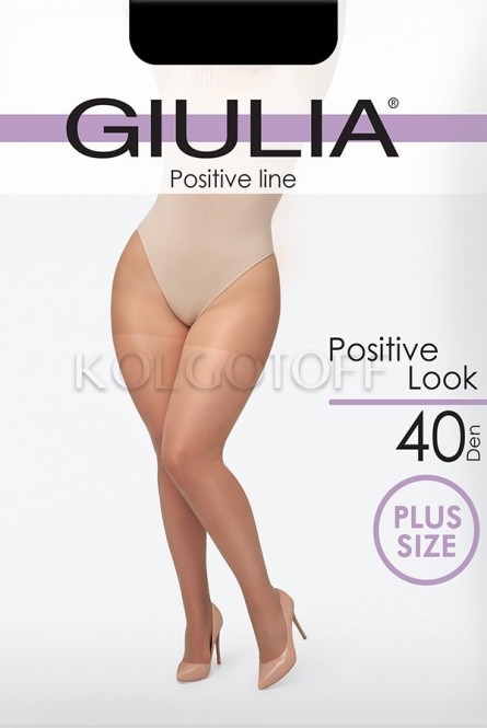 Колготки женские большого размера GIULIA Positive Look 40 XXL