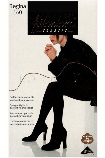 Тёплые колготки с хлопком оптом FILODORO Regina 160