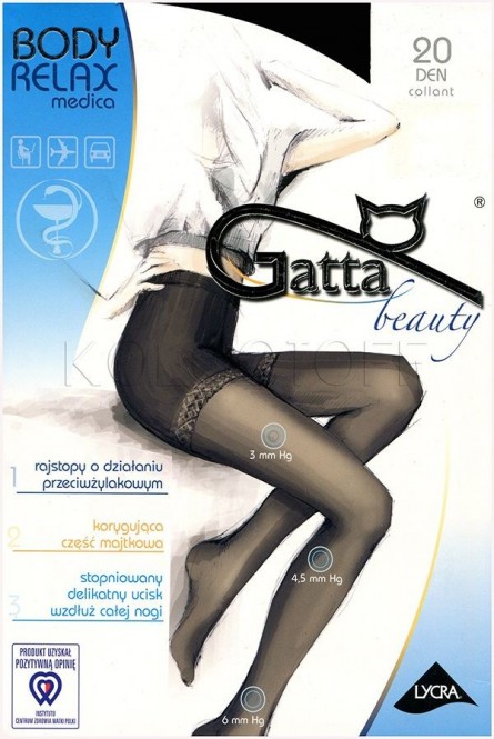 Противоварикозные колготки с шортиками оптом GATTA Body Relax Medica 20