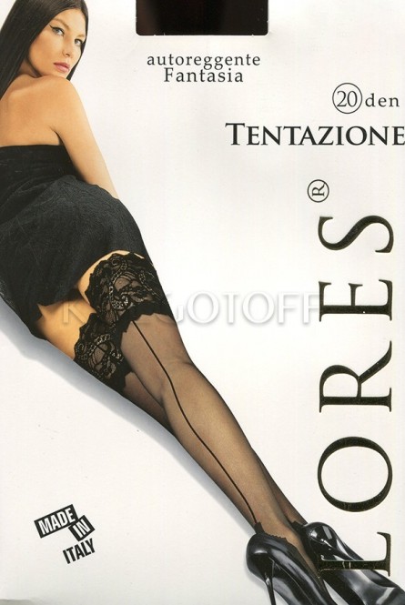 Чулки женские со швом оптом LORES Tentazione 20 autoreggente