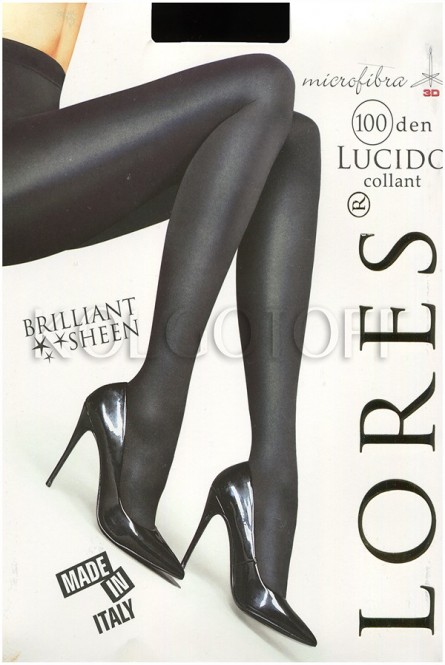 Плотные колготки большого размера с эффектом блеска оптом LORES Lucido 100 XL