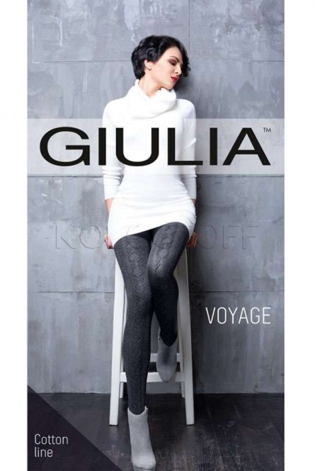 Колготки тёплые с узором оптом GIULIA Voyage 180 model 18