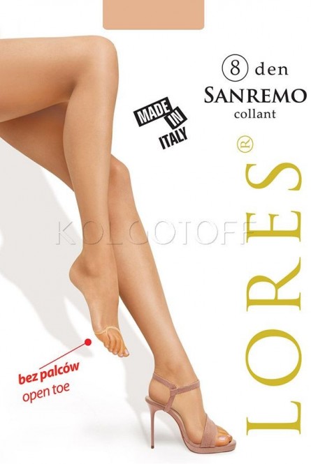 Колготки с открытыми пальцами оптом LORES Sanremo 8 collant