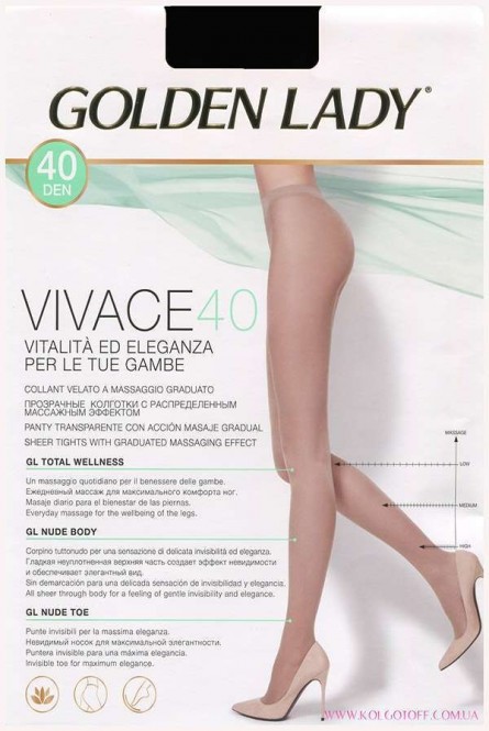 Классические колготки без шортиков GOLDEN LADY Vivace 40