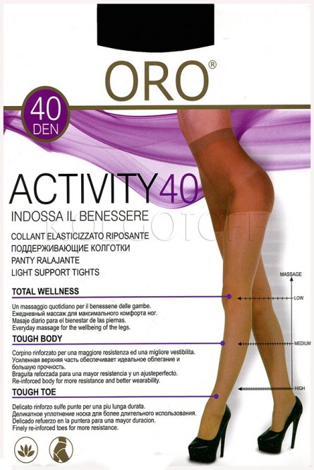 Женские поддерживающие колготки большого размера оптом ORO Activity 40 XL