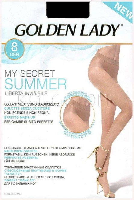 Ультратонкие бесшовные колготки оптом GOLDEN LADY My Secret Summer 8