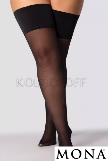 Чулки женские большого размера оптом MONA Grace 30 hold-ups