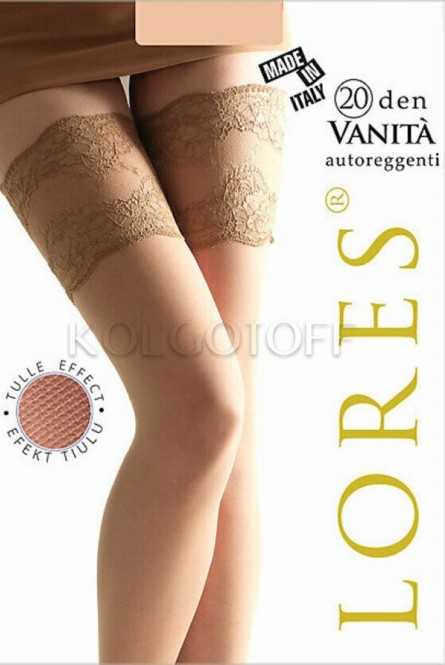 Чулки с широкой резинкой оптом LORES Vanita 20 autoreggenti