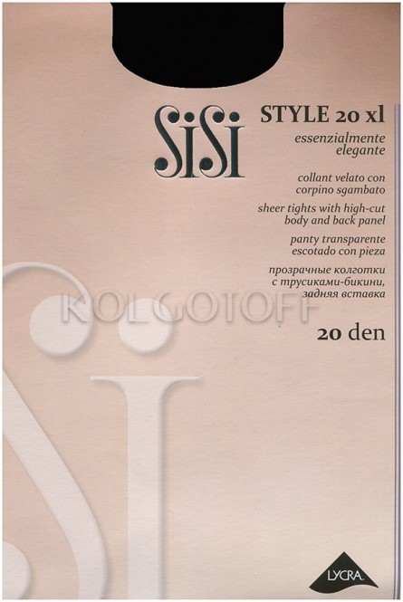 Колготки женские с ажурными трусиками оптом SISI Style 20 XL