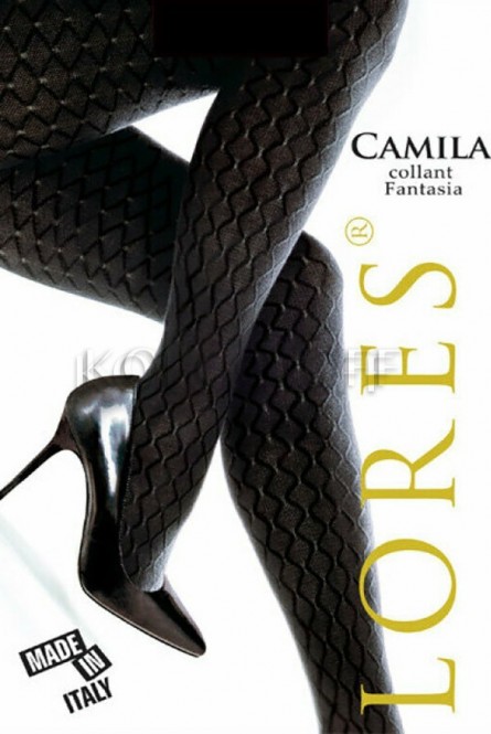 Тёплые колготки с узором оптом LORES Camila 