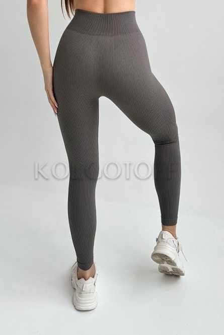 Леггинсы бесшовные в рубчик оптом KOLGOTOFF Leggings Basic Ribbed