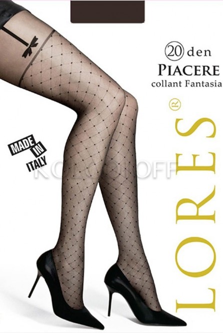 Колготки с узором оптом LORES Piacere 20