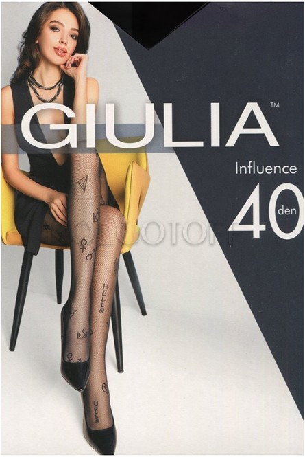 Колготки с узором оптом GIULIA Influence 40 model 2