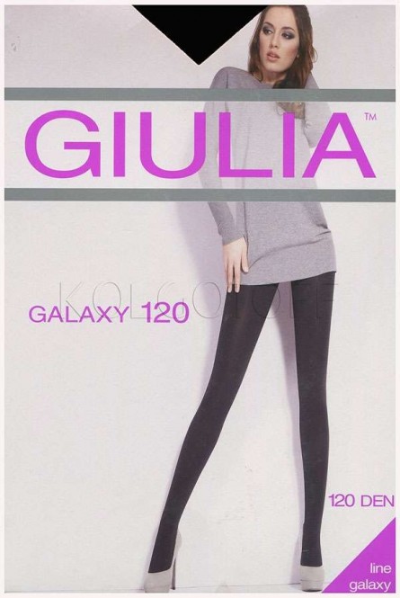Колготки женские плотные с блеском оптом GIULIA Galaxy 120 3D 