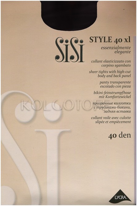 Колготки женские с ажурными трусиками оптом SISI Style 40 XL