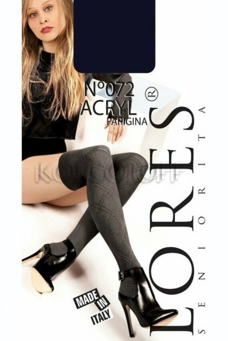 Ботфорты женские с узором оптом LORES Acryl №72 parigina 