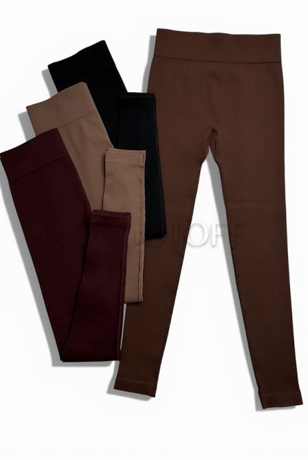 Леггинсы бесшовные в рубчик оптом KOLGOTOFF Leggings Basic Ribbed plus size