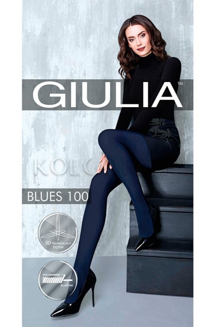 Колготки женские плотные оптом GIULIA Blues 100
