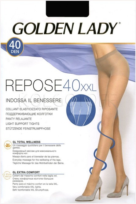 Поддерживающие колготки большого размера оптом GOLDEN LADY Repose 40 XXL