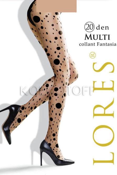 Колготки женские с узором оптом LORES Multi 20