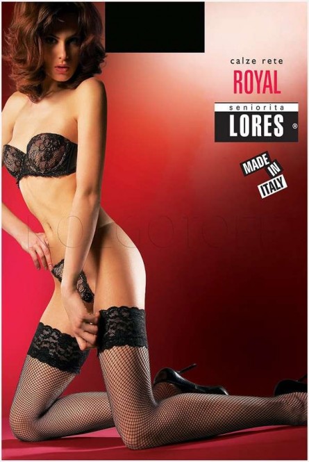 Чулки в сетку оптом LORES Royal calze rete