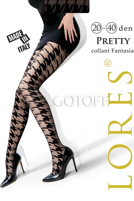 Колготки с узором оптом LORES Pretty 20-40