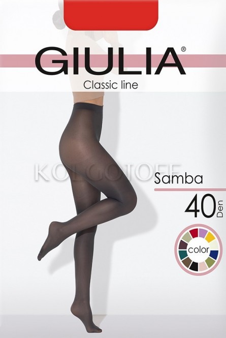 Колготки цветные женские оптом GIULIA SAMBA 40