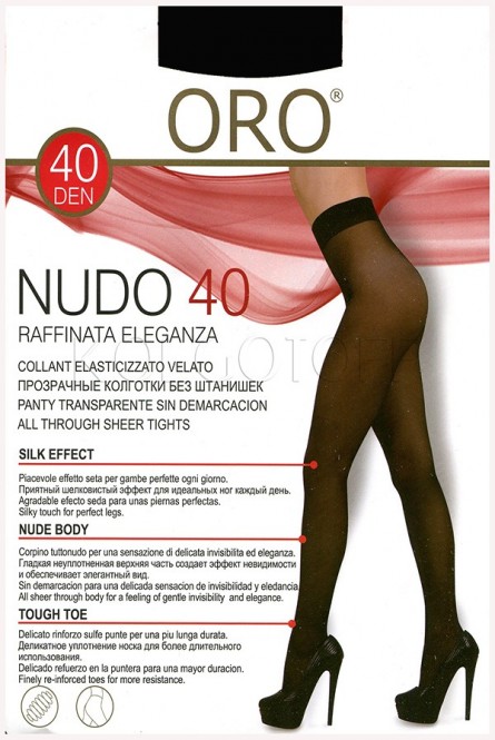 Колготки женские без шортиков оптом ORO Nudo 40