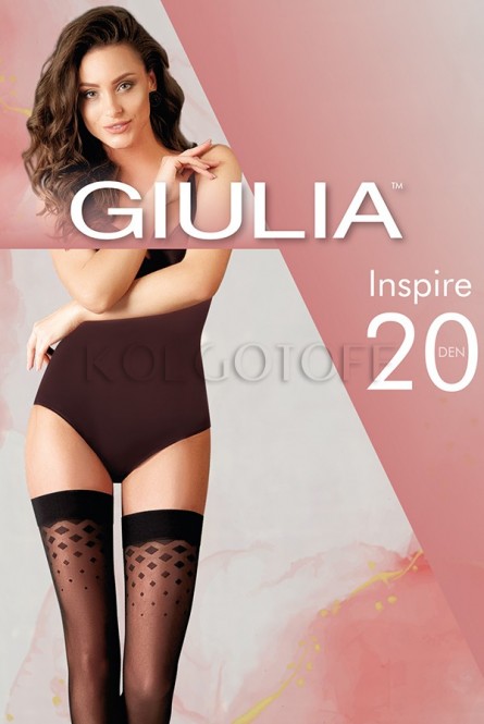 Чулки с узором оптом GIULIA Inspire 20 model 2