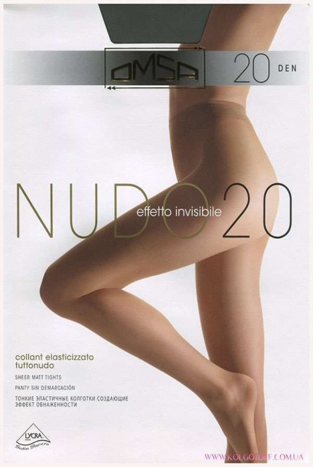 Классические колготки без шортиков оптом OMSA Nudo 20