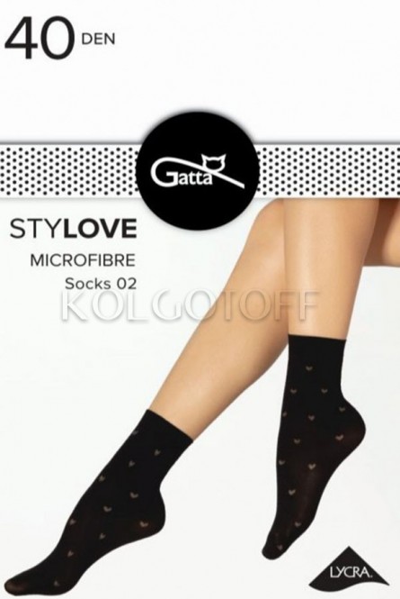 Носки женские с узором оптом GATTA Stylove 02 socks micro