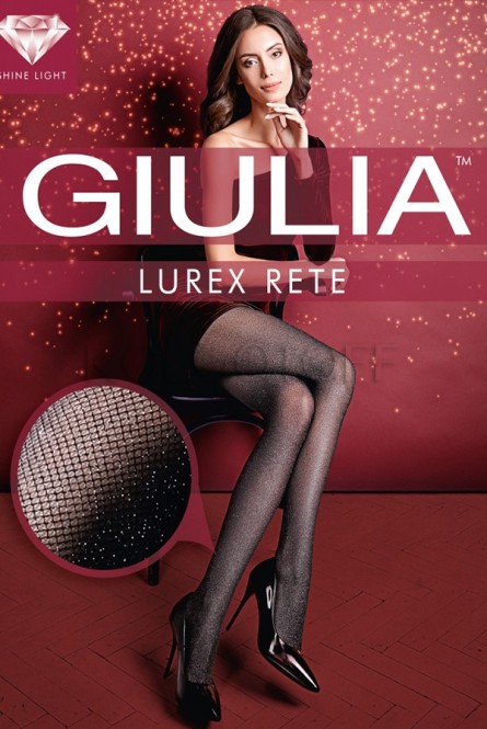 Колготки женские с люрексом оптом GIULIA Lurex Rete 40
