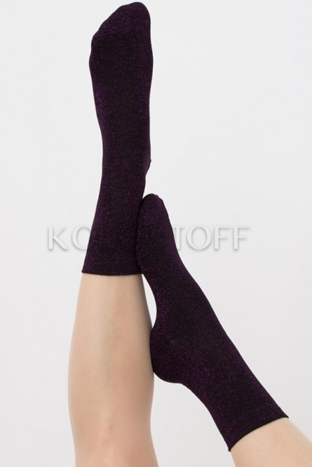 Носки женские хлопковые с люрексом оптом GIULIA WS3 classic LUREX