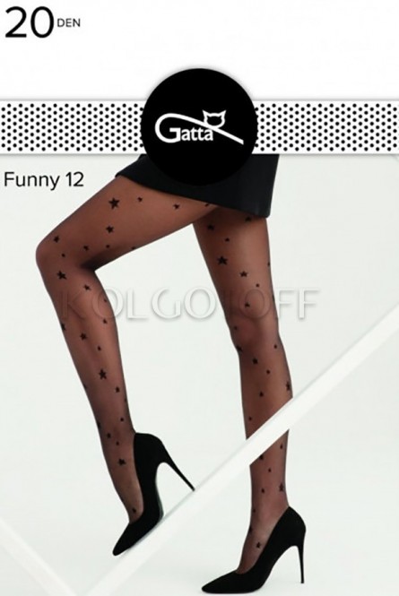 Колготки с узором в звёздочку оптом GATTA Funny 12