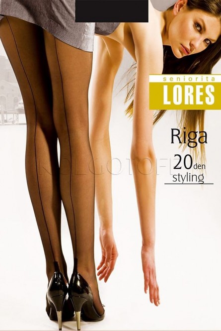 Колготки женские со швом оптом LORES Riga 20