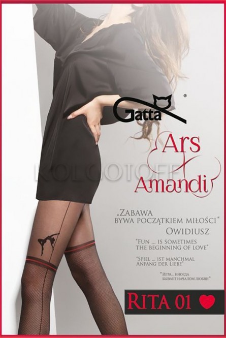 Колготки с имитацией чулок оптом GATTA Ars Amandi RITA 01