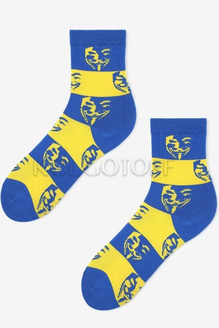 Носки хлопковые  с узором оптом MARILYN Anonymus