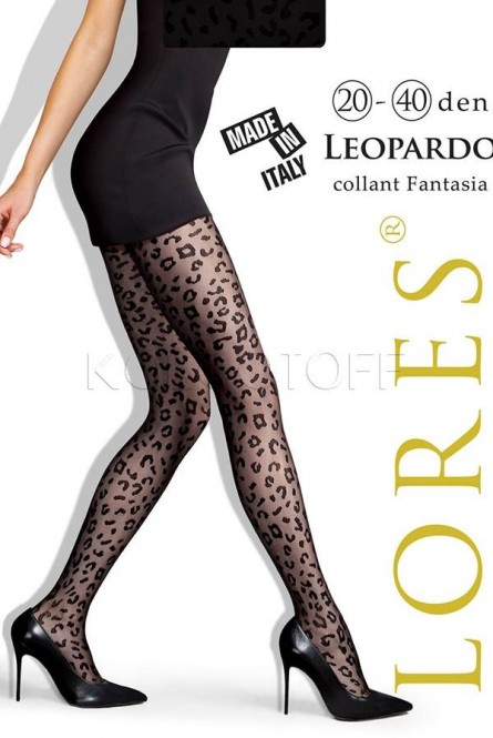 Колготки женские с узором оптом LORES Leopardo 20-40