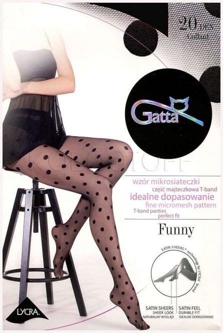 Колготки с узором в горох оптом GATTA Funny 07